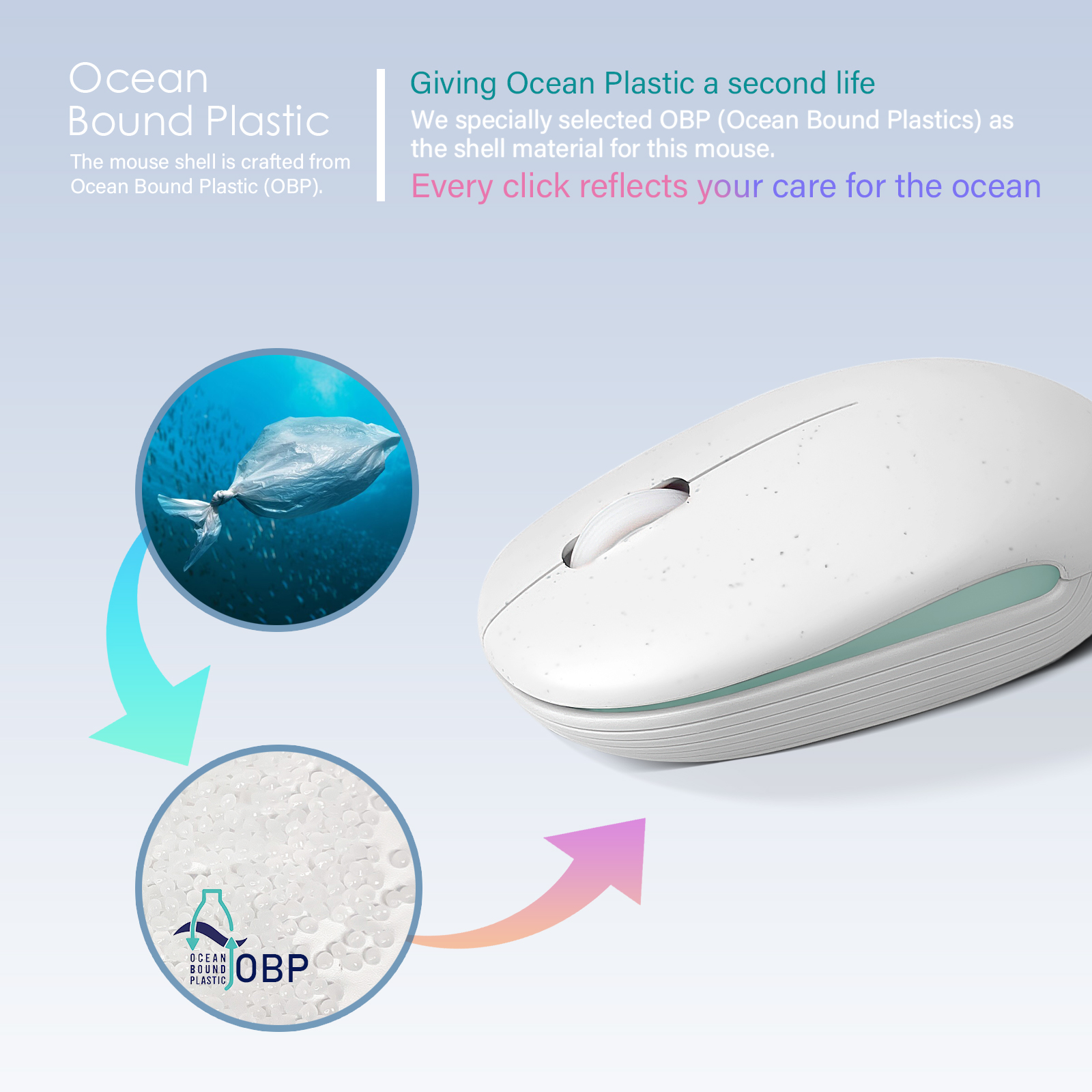 OCEAN BOUND PLASTIC white- 433333
