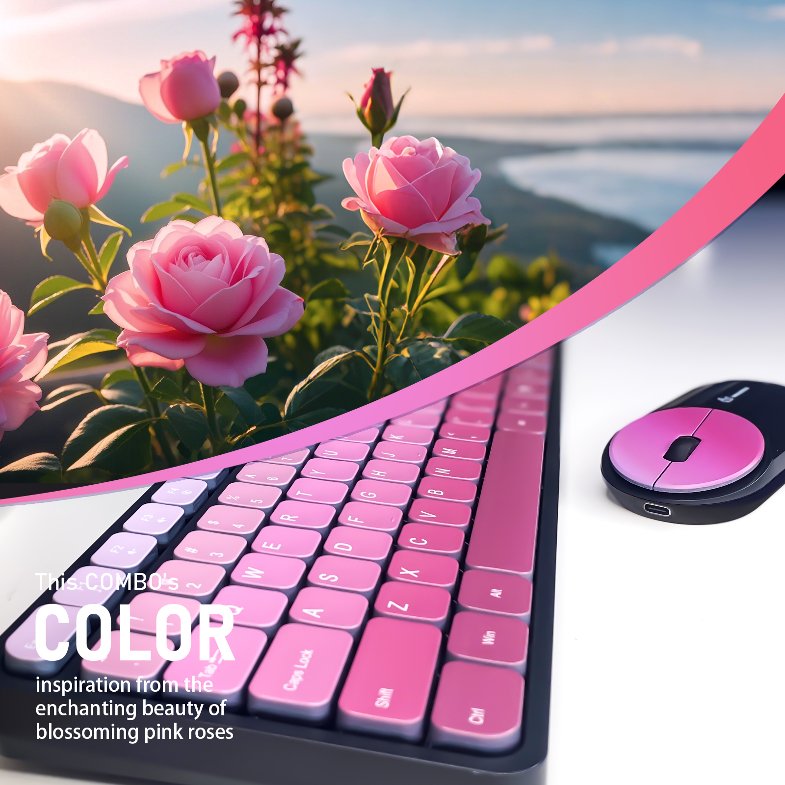 pink inspired rose
